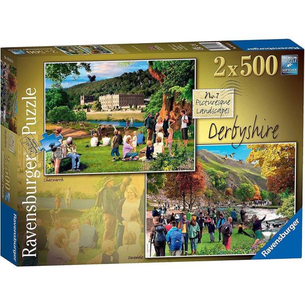 2X500 Piece Picturesque Derbyshire  Jigsaw Puzzle