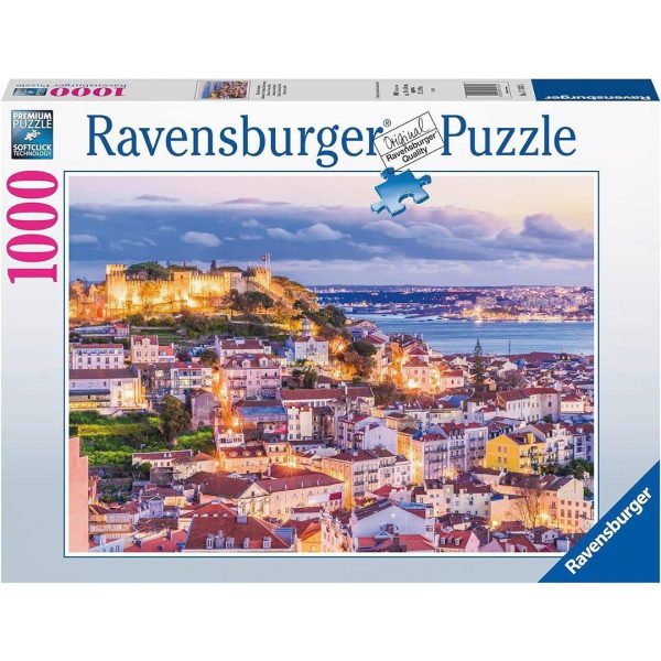 Lisbon & Sao Jorge Castle 1000 Piece Jigsaw Puzzle