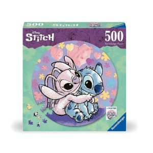 Stitch   Circular 500 Piece Jigsaw Puzzle