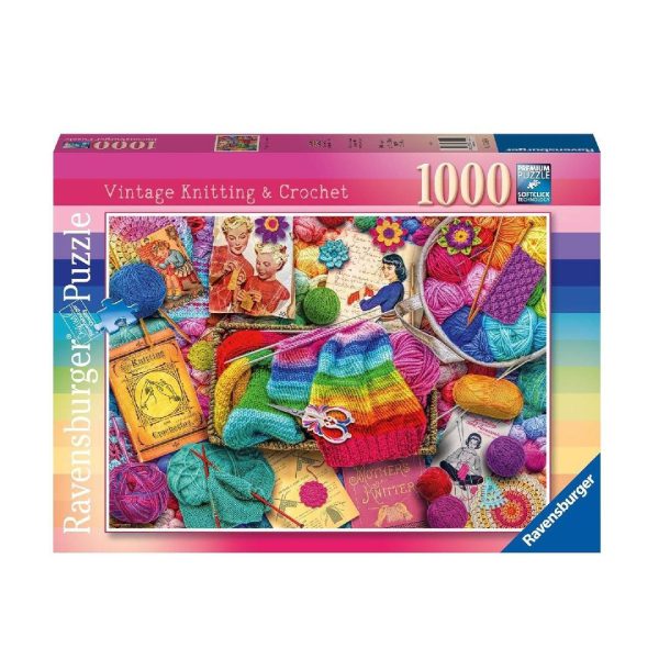 Vintage Knitting & Crochet 1000 Piece Jigsaw Puzzle