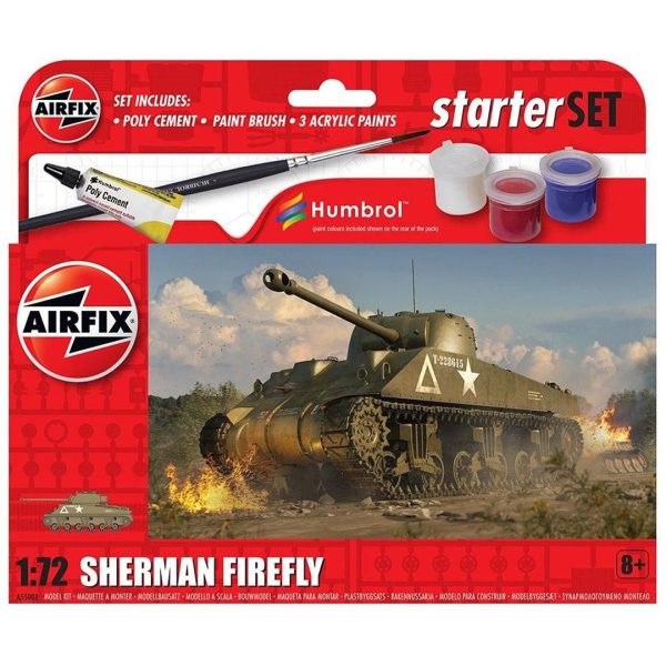 A55003 Starter Set Sherman Firefly 1:72 Model Kit