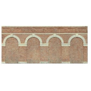 Mid Level Arched Retaining Walls X2 (Red Brick)